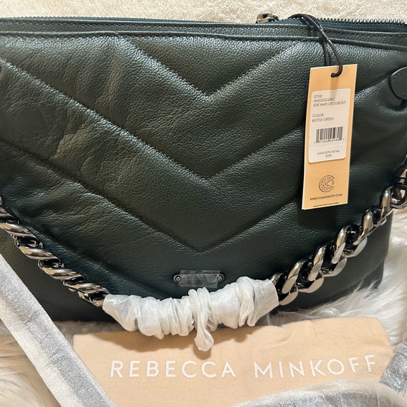 Rebecca Minkoff NWT/Maxi Edie Quilted Leather Shoulder Bag - Picture 14 of 15
